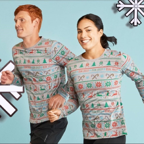 brooks running holiday shirt